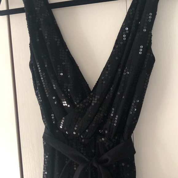 Little Black Sequined Dress | S | Express - Picture 3 of 4